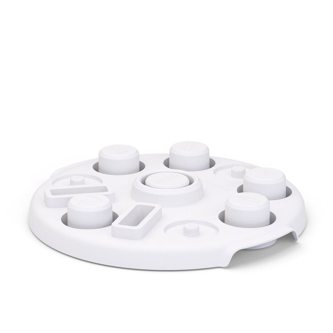 Grooming kit attachments in a white holder