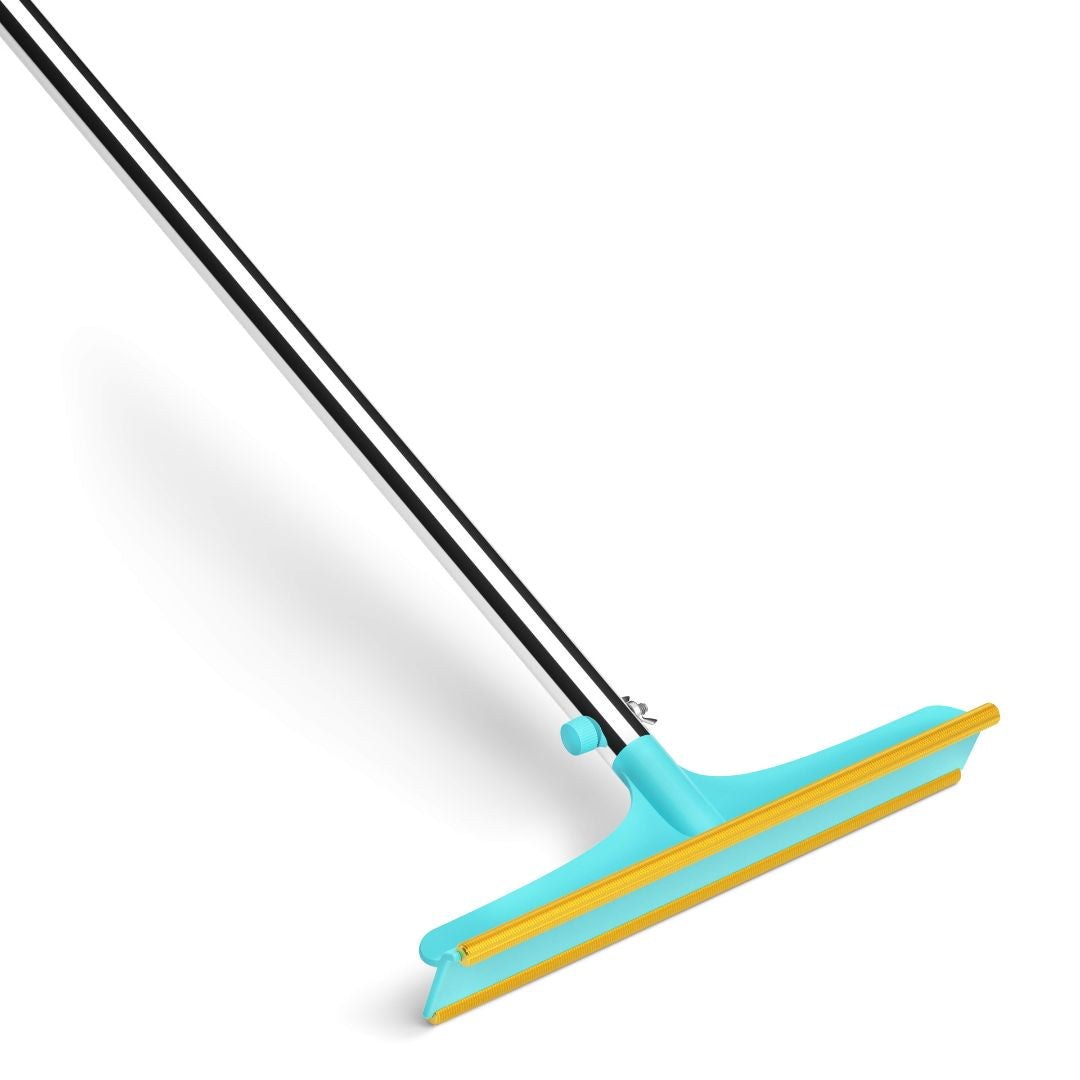Wide lint tool on carpet with a line of pet hair